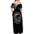 Blood Skull Off Shoulder Maxi Dress You Got My Back I Got Your Rest Of Your Life - Wonder Print Shop