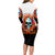 Flower Skull Long Sleeve Bodycon Dress Don't Try To Figured Me Out I Special Kind Fire Flower - Wonder Print Shop