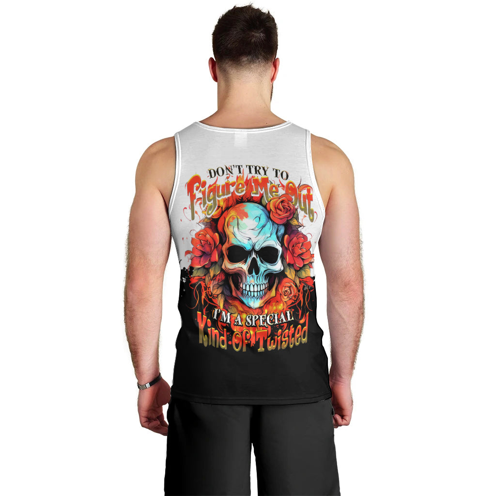 Death Skull Men Tank Top I Never Alone My Demon With Me 24/7 DT01