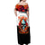 Death Skull Off Shoulder Maxi Dress I Never Alone My Demon With Me 24/7 - Wonder Print Shop