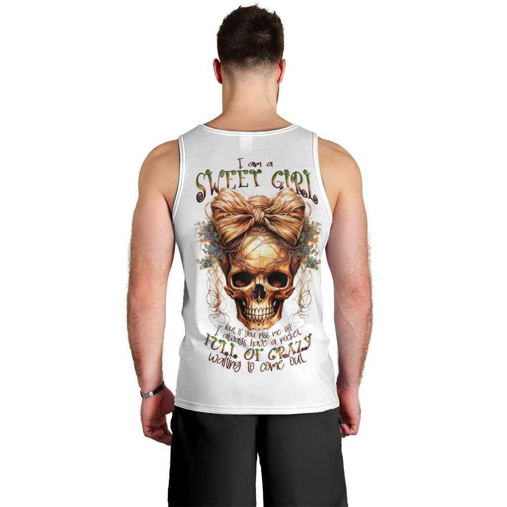 Devil Skull Men Tank Top I Never Alone My Demon With Me 24/7 DT01