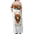 Devil Skull Off Shoulder Maxi Dress I Never Alone My Demon With Me 24/7 - Wonder Print Shop