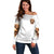 Devil Skull Off Shoulder Sweater I Never Alone My Demon With Me 24/7 - Wonder Print Shop