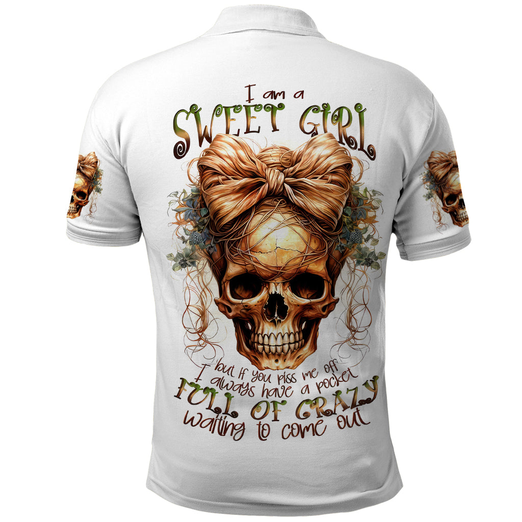 Devil Skull Polo Shirt I Never Alone My Demon With Me 24/7 - Wonder Print Shop