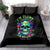 Flower Skull Bedding Set I Blunt Because God Rolled Me That Way - Wonder Print Shop