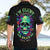 Flower Skull Hawaiian Shirt I Blunt Because God Rolled Me That Way - Wonder Print Shop