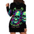 Flower Skull Hoodie Dress I Blunt Because God Rolled Me That Way - Wonder Print Shop