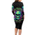 Flower Skull Long Sleeve Bodycon Dress I Blunt Because God Rolled Me That Way - Wonder Print Shop