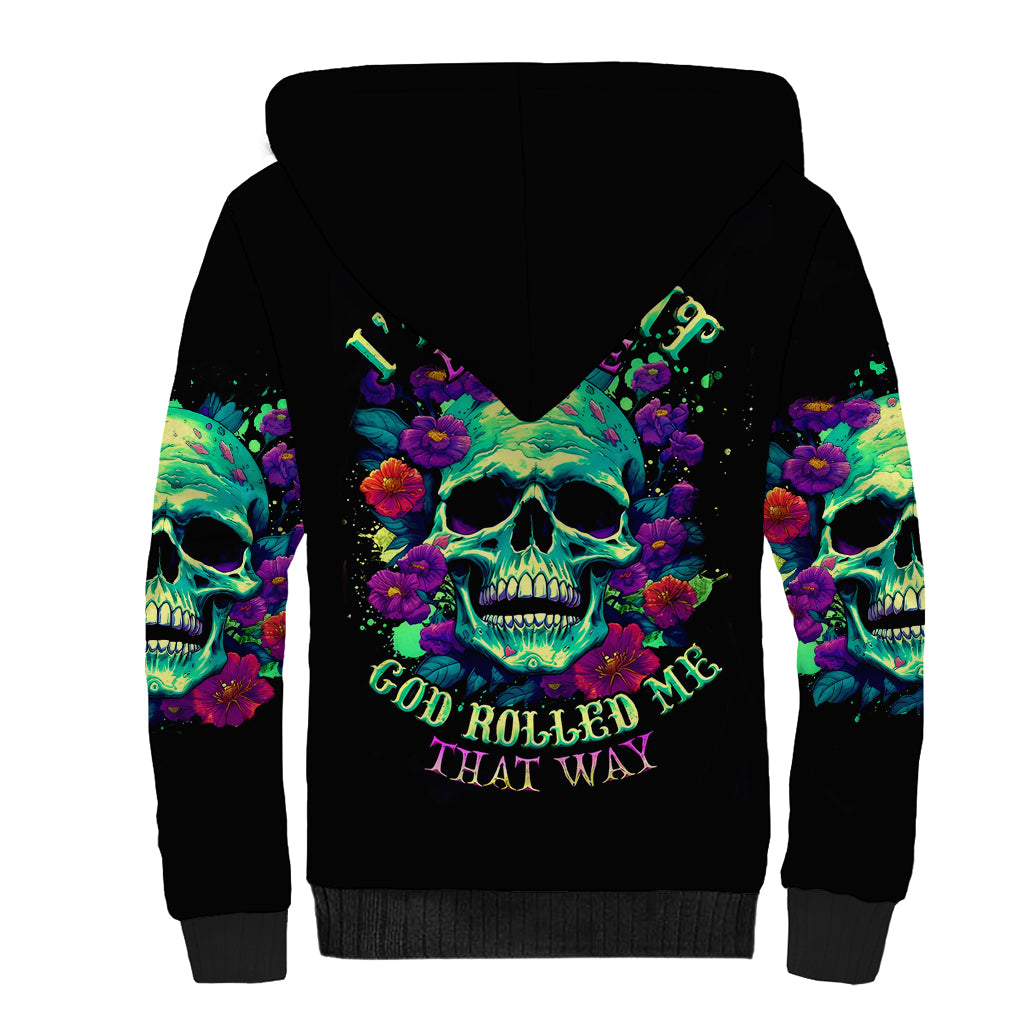 Devil Skull Sherpa Hoodie It's Not How Crazy Iam But Enjoy It Make Me Dangerous - Wonder Print Shop