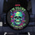 Flower Skull Spare Tire Cover I Blunt Because God Rolled Me That Way - Wonder Print Shop