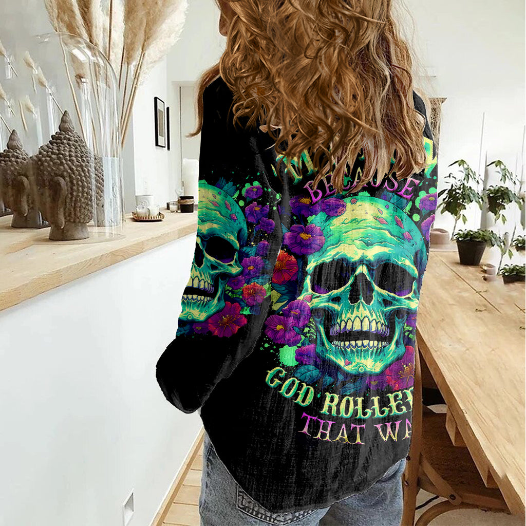 Devil Skull Women Casual Shirt It's Not How Crazy Iam But Enjoy It Make Me Dangerous DT01