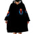 Dia De Los Muertos Skull Wearable Blanket Hoodie My Next Life I Want To Be Karma Fairy DT01