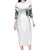 Skull Reaper Long Sleeve Bodycon Dress I Can't Go To Hell Devil Restrainning Order Against Me - Wonder Print Shop