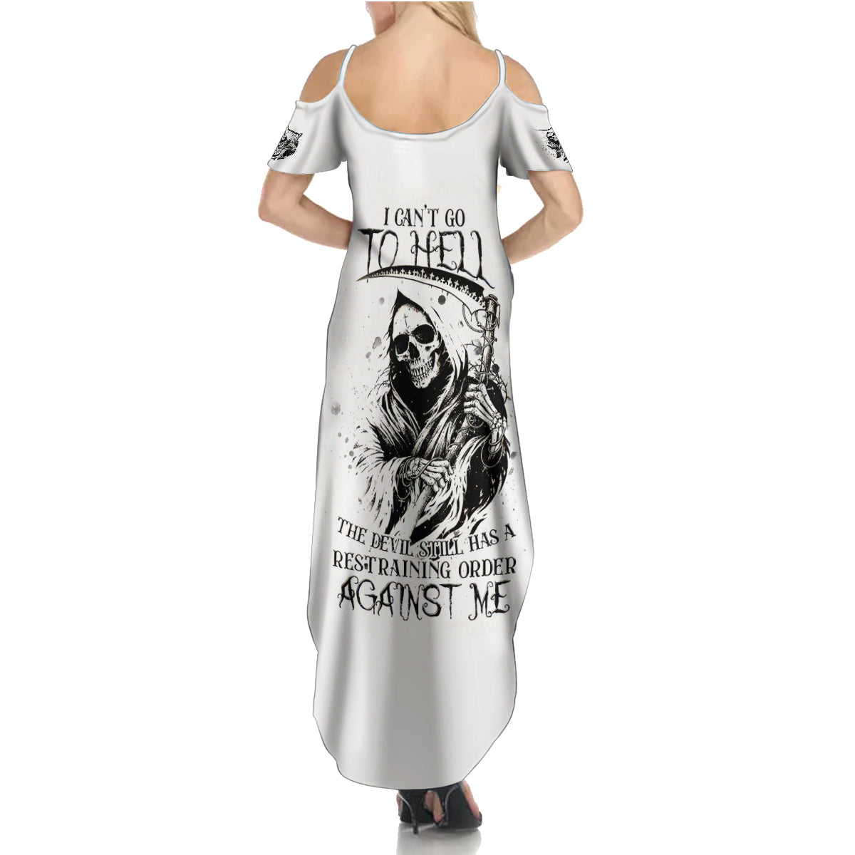 Fairy Skull Summer Maxi Dress My Next Life I Want To Be Karma Fairy DT01