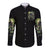 Skull Reaper Long Sleeve Button Shirt I Going To Hell Just Pick You Up - Wonder Print Shop