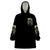 Fire Skull Wearable Blanket Hoodie Judge Me When You're Perfect Otherwise Shut Up DT01