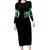 Skull Pumpkin Long Sleeve Bodycon Dress I Have Three Side Quite Funny And Side You Never Want - Wonder Print Shop