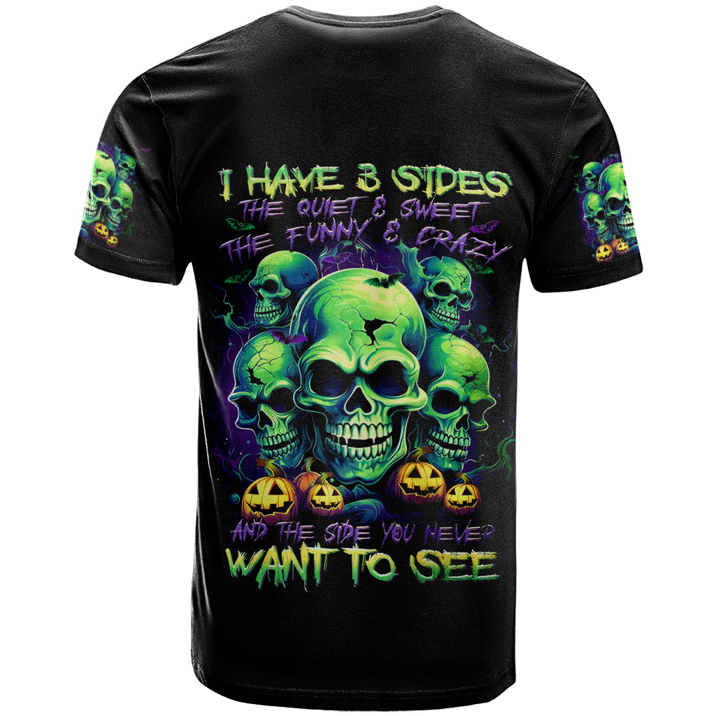 Flower Skull T Shirt Don't Try To Figured Me Out I Special Kind Fire Flower DT01