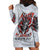 Devil Skull Hoodie Dress I Never Alone My Demon With Me 24/7 - Wonder Print Shop