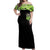 Flower Skull Off Shoulder Maxi Dress I Blunt Because God Rolled Me That Way - Wonder Print Shop