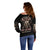 Flower Skull Off Shoulder Sweater I Try To Avoid Drama - Wonder Print Shop