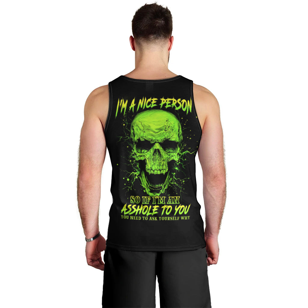 Flower Skull Men Tank Top Iam A Sweet Girl Full Of Crazy DT01