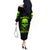 Flower Skull Off The Shoulder Long Sleeve Dress Iam A Sweet Girl Full Of Crazy - Wonder Print Shop