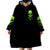 Flower Skull Wearable Blanket Hoodie Iam A Sweet Girl Full Of Crazy DT01