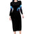 American Skull Long Sleeve Bodycon Dress I Talk I Smile But Be Carefull When I Silent - Wonder Print Shop