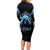 American Skull Long Sleeve Bodycon Dress I Talk I Smile But Be Carefull When I Silent - Wonder Print Shop