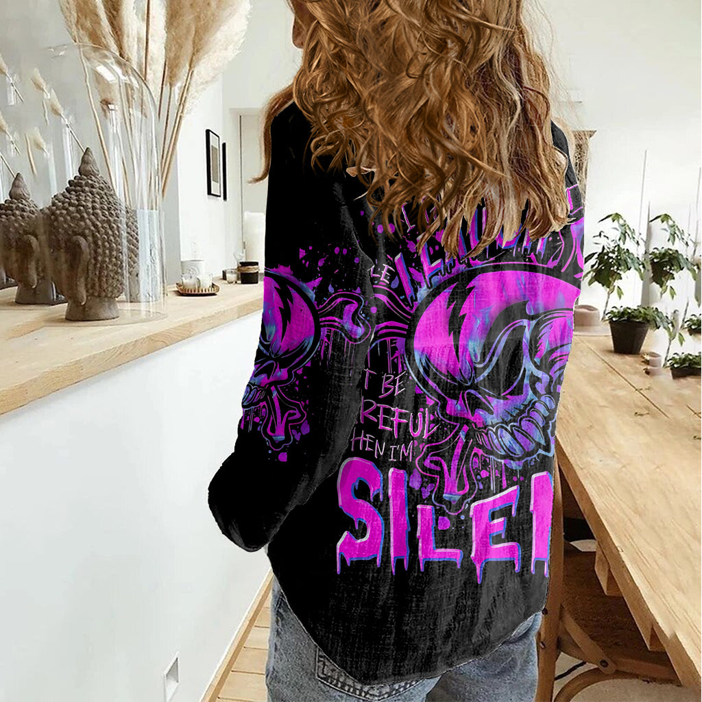 Girl Skull Women Casual Shirt I Sweet Girl Full Of Crazy DT01