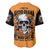 Flower Skull Baseball Jersey I Try To Avoid Drama - Wonder Print Shop