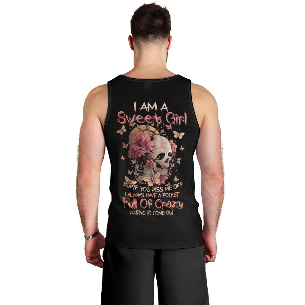 Graffiti Skull Men Tank Top I Talk I Smile But Be Carefull When I Silent DT01