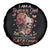 Flower Skull Spare Tire Cover Iam A Sweet Girl Full Of Crazy - Wonder Print Shop