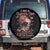 Flower Skull Spare Tire Cover Iam A Sweet Girl Full Of Crazy - Wonder Print Shop