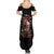 Graffiti Skull Summer Maxi Dress I Talk I Smile But Be Carefull When I Silent DT01