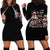 Blood Skull Hoodie Dress I Hold A Angel And Crazy Lady It Your Choice - Wonder Print Shop