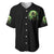 Zombie Skull Baseball Jersey I Never Alone My Demon With Me 24/7 - Wonder Print Shop