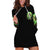 Zombie Skull Hoodie Dress I Never Alone My Demon With Me 24/7 - Wonder Print Shop