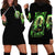 Zombie Skull Hoodie Dress I Never Alone My Demon With Me 24/7 - Wonder Print Shop