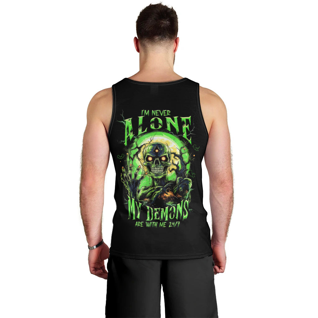 Skull Pumpkin Men Tank Top I Have Three Side Quite Funny And Side You Never Want DT01