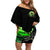 Skull Pumpkin Off Shoulder Short Dress I Have Three Side Quite Funny And Side You Never Want - Wonder Print Shop