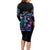 Dia De Los Muertos Skull Long Sleeve Bodycon Dress My Next Life I Want To Be Karma Fairy - Wonder Print Shop