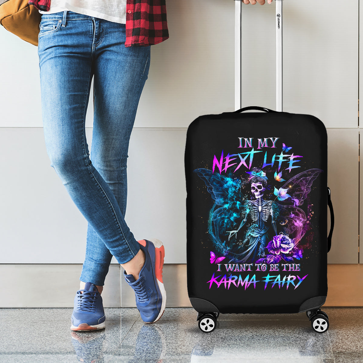 dia-de-los-muertos-skull-luggage-cover-my-next-life-i-want-to-be-karma-fairy