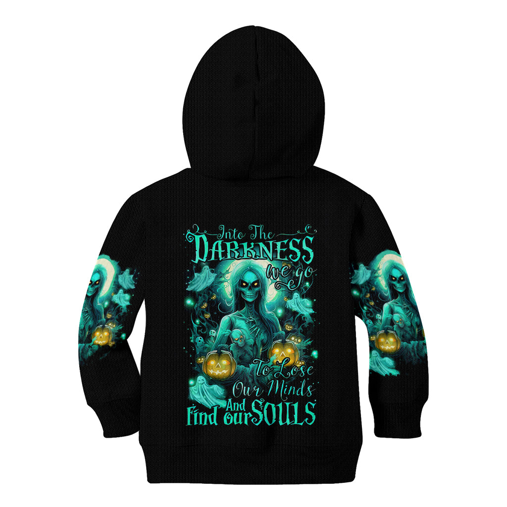 Witch Skull Kid Hoodie Into Darkness To Lose Our Mind And Find Our Souls - Wonder Print Shop