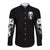 Devil Skull Long Sleeve Button Shirt It's Not How Crazy Iam But Enjoy It Make Me Dangerous - Wonder Print Shop