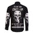 Devil Skull Long Sleeve Button Shirt It's Not How Crazy Iam But Enjoy It Make Me Dangerous - Wonder Print Shop