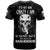 Thunder Skull T Shirt My Demon Hide Inside My Head DT01