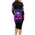 Fire Skull Long Sleeve Bodycon Dress Judge Me When You're Perfect Otherwise Shut Up - Wonder Print Shop