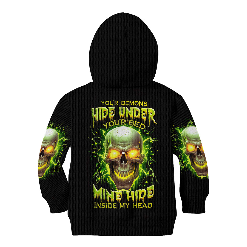 Thunder Skull Kid Hoodie My Demon Hide Inside My Head - Wonder Print Shop